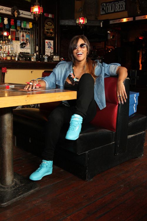 Eve filming new ad campaign & minidocumentary for Reebok & Complex Magazine in Philly recently